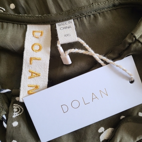 New Dolan Collection Elise Tasseled Green Dress Anthropologie NWT XXS - Picture 9 of 11